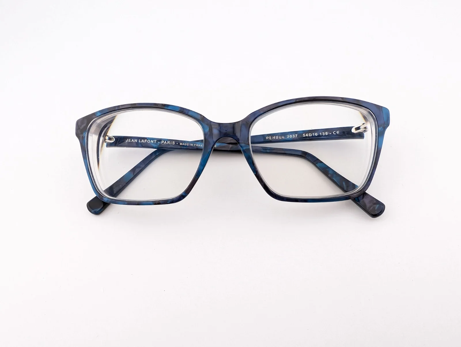 Francis Klein Pensee Eyeglasses Cat Eye Rhinestones Purple Handmade In France 4