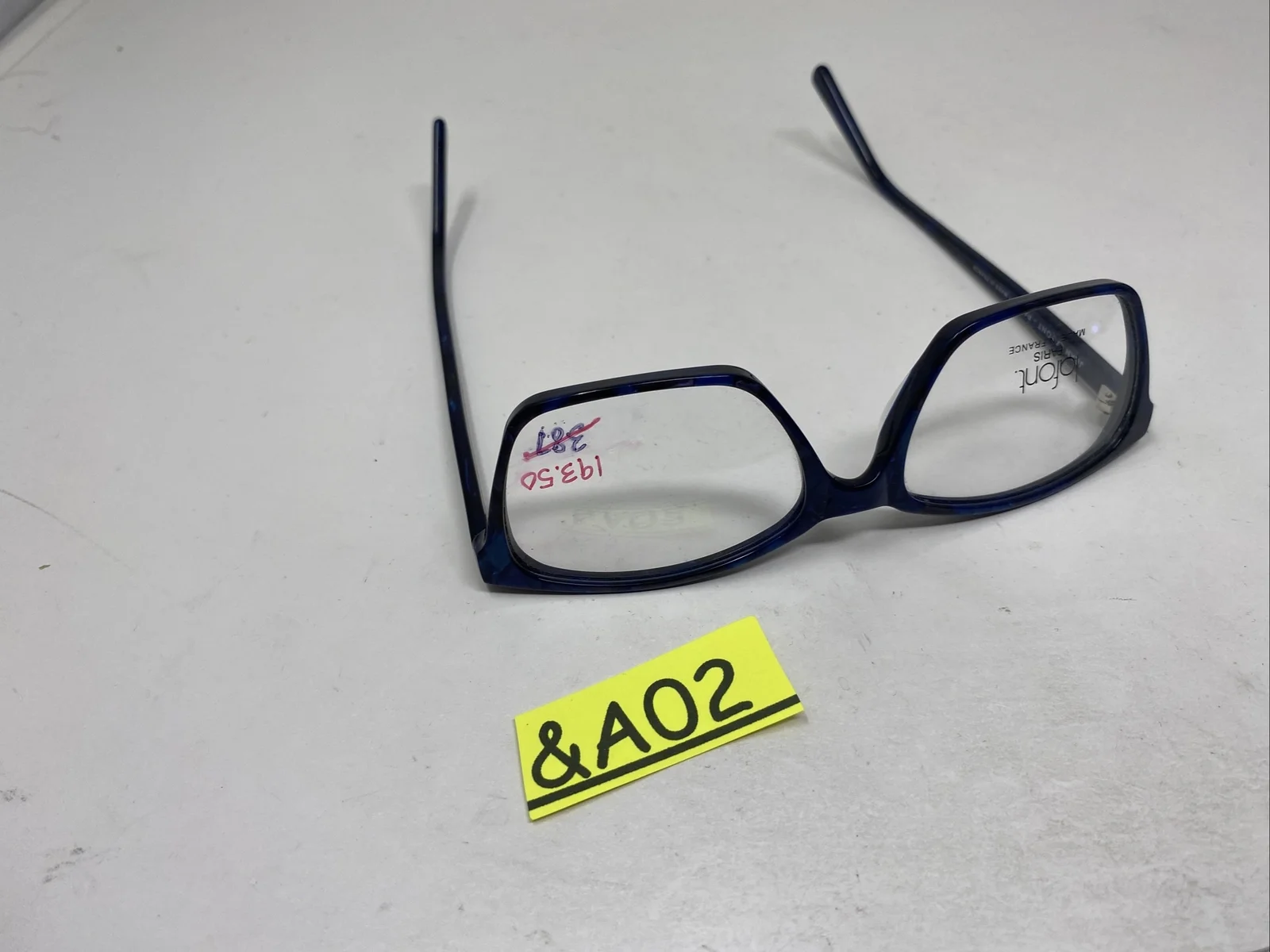 JEAN LAFONT EYEGLASS PENSEE 3037 54/16/138 BLUE PURPLE MARBLE FRANCE &A02 2