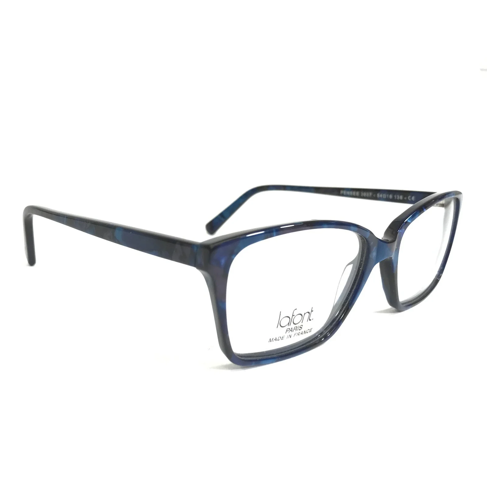 Jean Lafont Eyeglasses Frames PENSEE 3037 Blue Purple Brown Tortoise 54-16-138 3