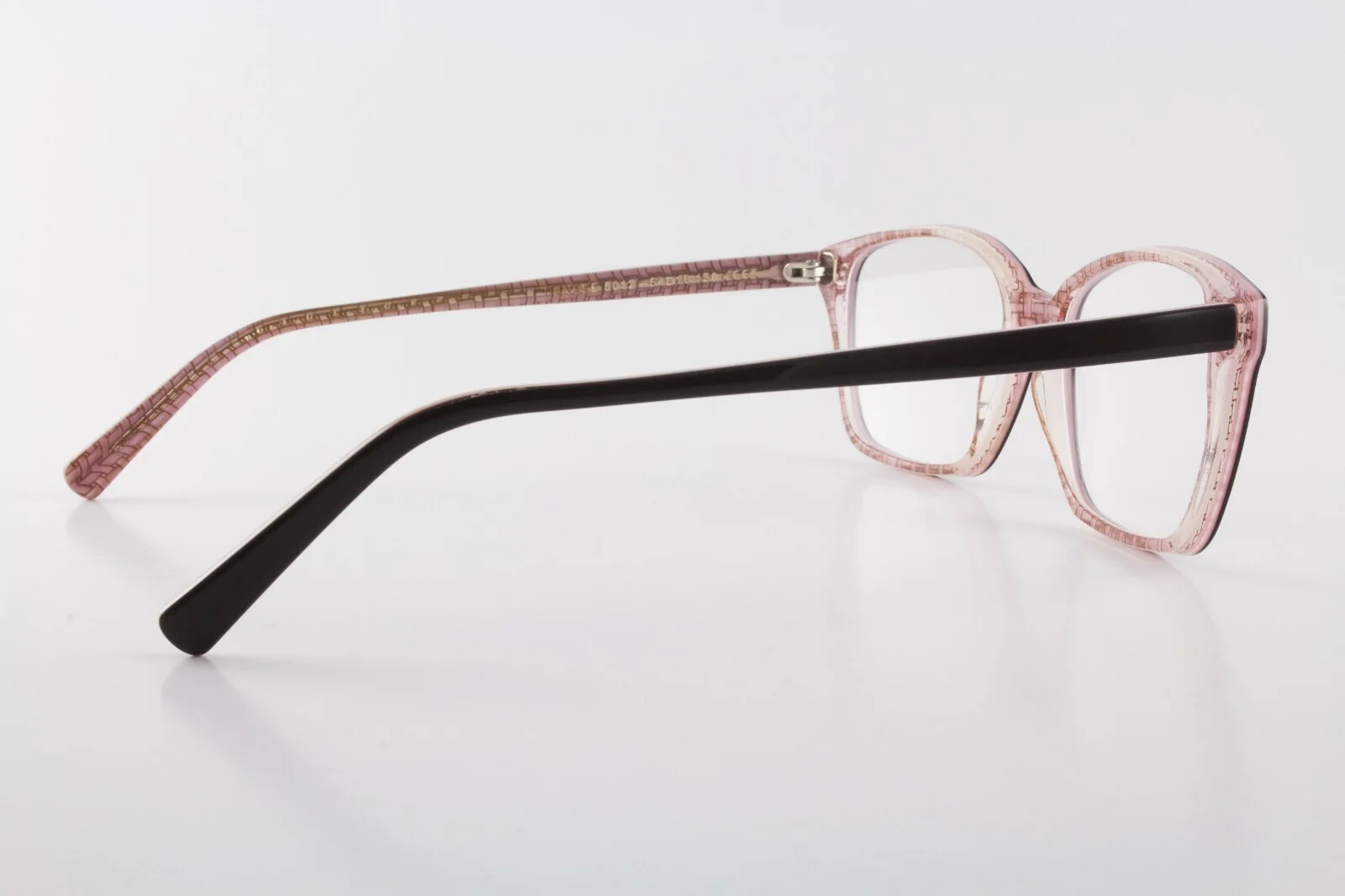 Rare Authentic Jean Lafont PENSEE 5012 54mm Brown Pink Frames Glasses France 4